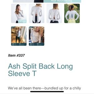 Ash & grey/black Split Back Long Sleeve T’s